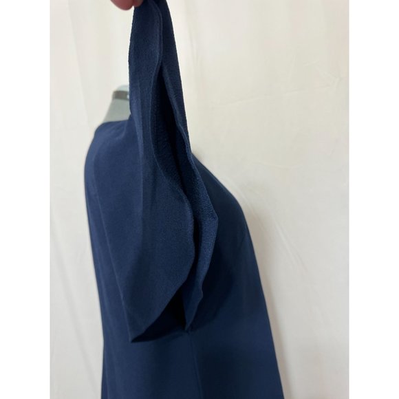 Chelsea28 NWOT Sz XL Navy One Shoulder A-Lined Lined Dress - Picture 11 of 13